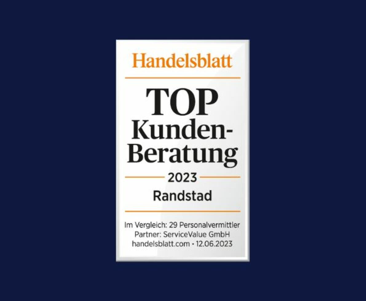 Siegel Handelsblatt TOP Kundenberatung 2023 